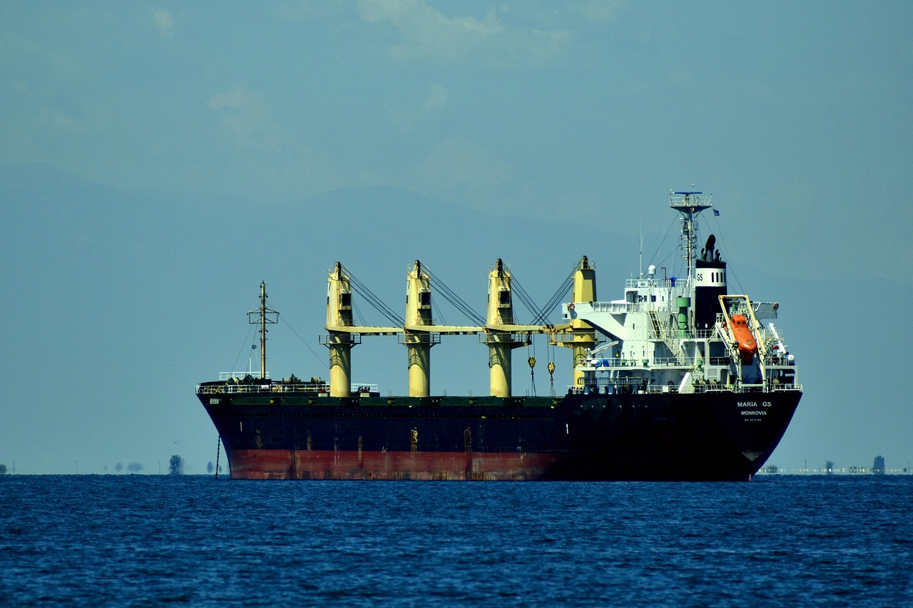 ship, cargo, vessel, container, industry, transport, sea, export, trade, boat, blue, nature, sailing